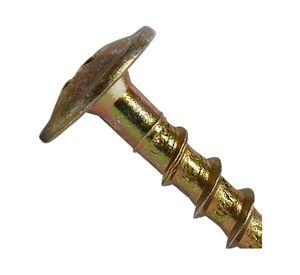 Tornillo rosca gruesa 6x20 cm 10 unidades amarillo