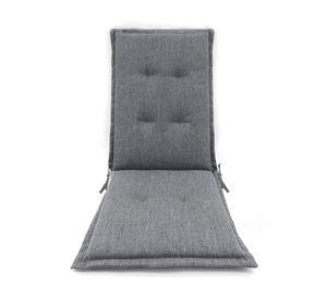 Cojín asiento con respaldo Olefín gris claro