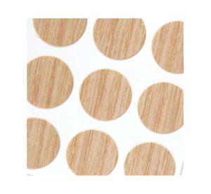 Tapa tornillo 13 mm 9 unidades Autoadhesivo beige