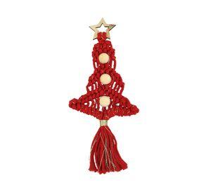 Colgante Árbol tejido rojo