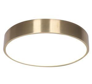Plafón LED redondo dorado 30 cm