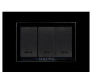 Interruptor 9/32 Zen basic armado 16A negro