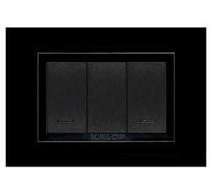 Interruptor 9/15 Zen basic armado 16A negro