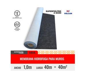 Membrana hidrófuga muro 1x40 m