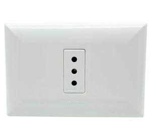 Toma corriente simple S17 10A 2500W blanco