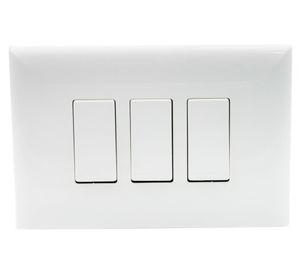 Placa armada 9/32 triple S17 16A 4000W blanco