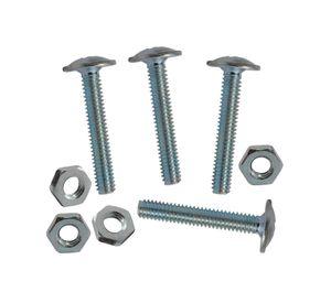 Perno cabeza lenteja con tuerca 5/32x1-1/2" y 2" 4 un.