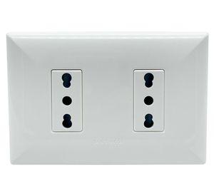 Toma corriente doble S17 10/16A 4000W blanco