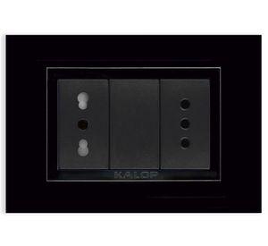 Enchufe hembra 10A - 16A Zen negro