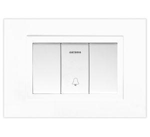 Pulsador Zen basic armado 16A blanco