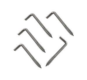 Tornillo escuadra 3.3x1.1/2'' niquelado 5 unidades