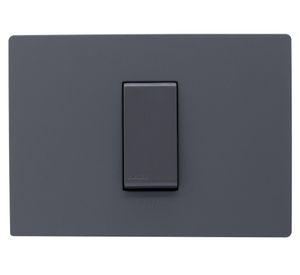 Interruptor conmutador 9/24 placa armada Línea S32 grey mate