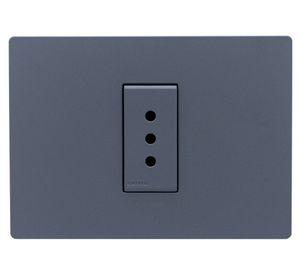 Toma corriente simple S33 10A 2500W cemento