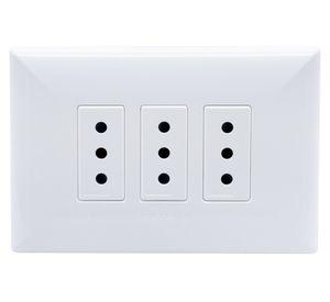 Toma corriente triple S17 10A 2500W blanco