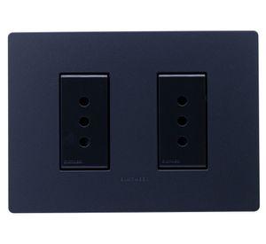 Toma corriente doble S32 10A 2500W noir mate