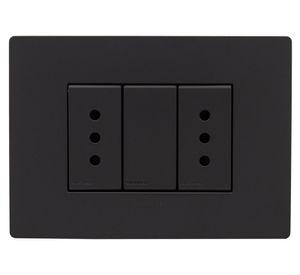 Toma corriente duplex S33 10A 2500W noir mate