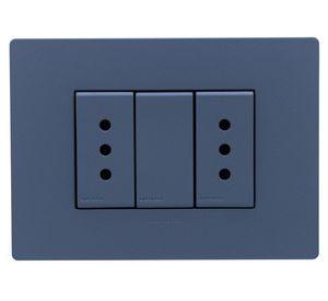 Toma corriente duplex S33 10A 2500W cemento