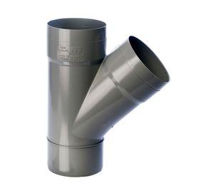 Vee sanitario PVC 75x40 mm gris