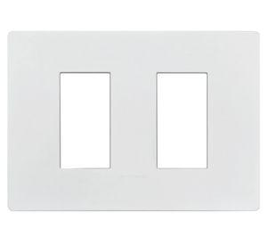 Tapa doble S33 blanco mate
