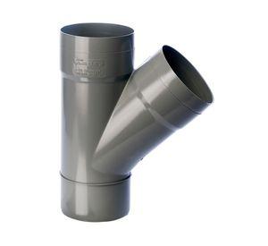 Vee sanitario PVC 110x110 mm gris