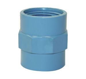 Terminal 40 mm x 11/4" HI presión celeste