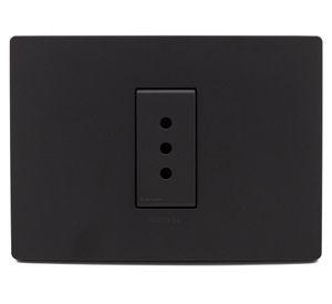 Toma corriente simple S33 10A 2500W noir mate