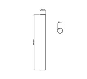 Tubería hidráulica Clase 16 20 mm x 3 m celeste