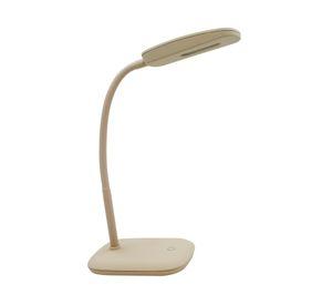 Lámpara escritorio LED luz día Kozma taupe