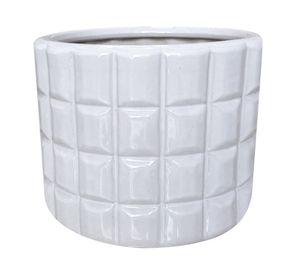 Maceta cerámica Elisa M blanco
