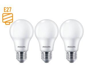 Ampolleta Led 7W E27 luz fría blanca pack x3