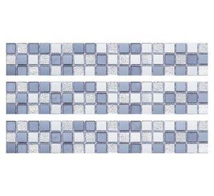 Listel vidrio espejado 5x30 cm Alarab plateado