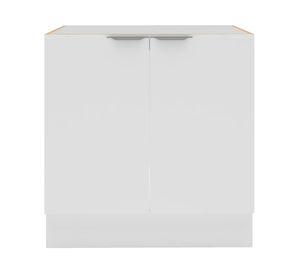 Mueble base cocina 80 cm 2 puertas Milano blanco