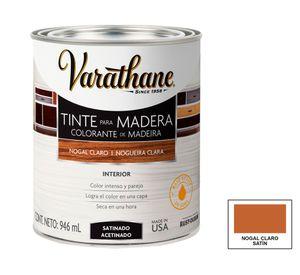 Tinte para madera 946 ml Varathane nogal claro satín