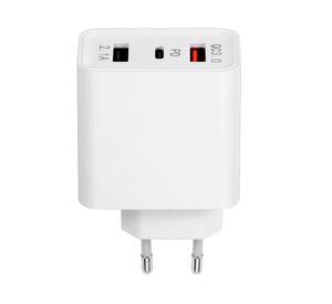 Cargador certificado de carga rápida Tipo C blanco