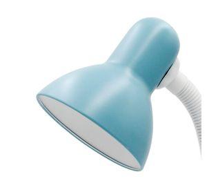 Lámpara de escritorio 40W E27 1L Flexible azul claro
