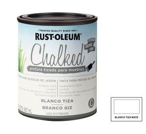Pintura tizada exterior base agua 887 ml Chalked Exterior blanco mate
