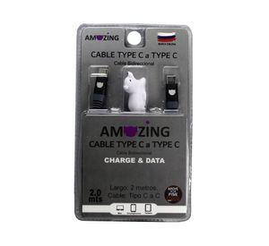 Cable Tipo C a Tipo C 2 m gris