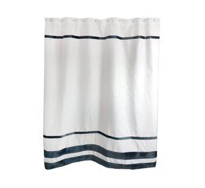 Cortina de baño blanco gris 180x180 cm