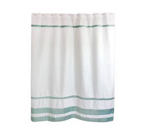 Cortina de baño blanco menta 180x180 cm