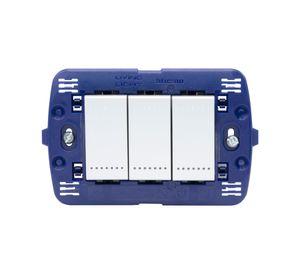 Interruptor 16A semi armado Tech gris