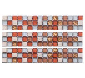 Listel vidrio 5x30 cm tierra