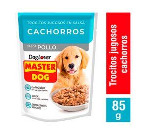Alimento h煤medo perro cachorro 85 gr pollo