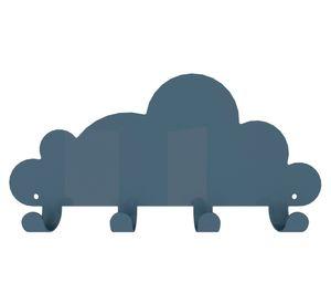 Percha 4 ganchos Nube azul