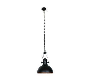 Lámpara colgar 40W E27 1L Factory negro