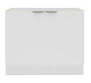 Mueble base cocina 100 cm 2 puertas Milano blanco