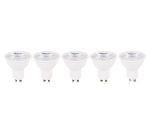 Ampolleta LED 6W GU10 luz cálida 5 unidades