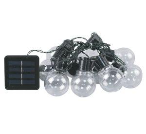 Guirnalda solar terraza 10L negro