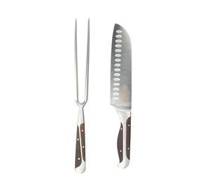 Tenedor + cuchillo 17 cm Master series
