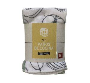 Paño microfibra 30x30 cm Pequeño 5 piezas