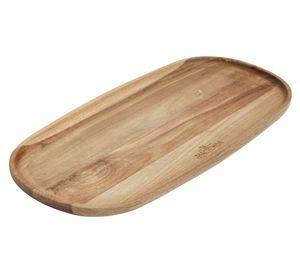 Plato piqueo 41x21 cm acacia
